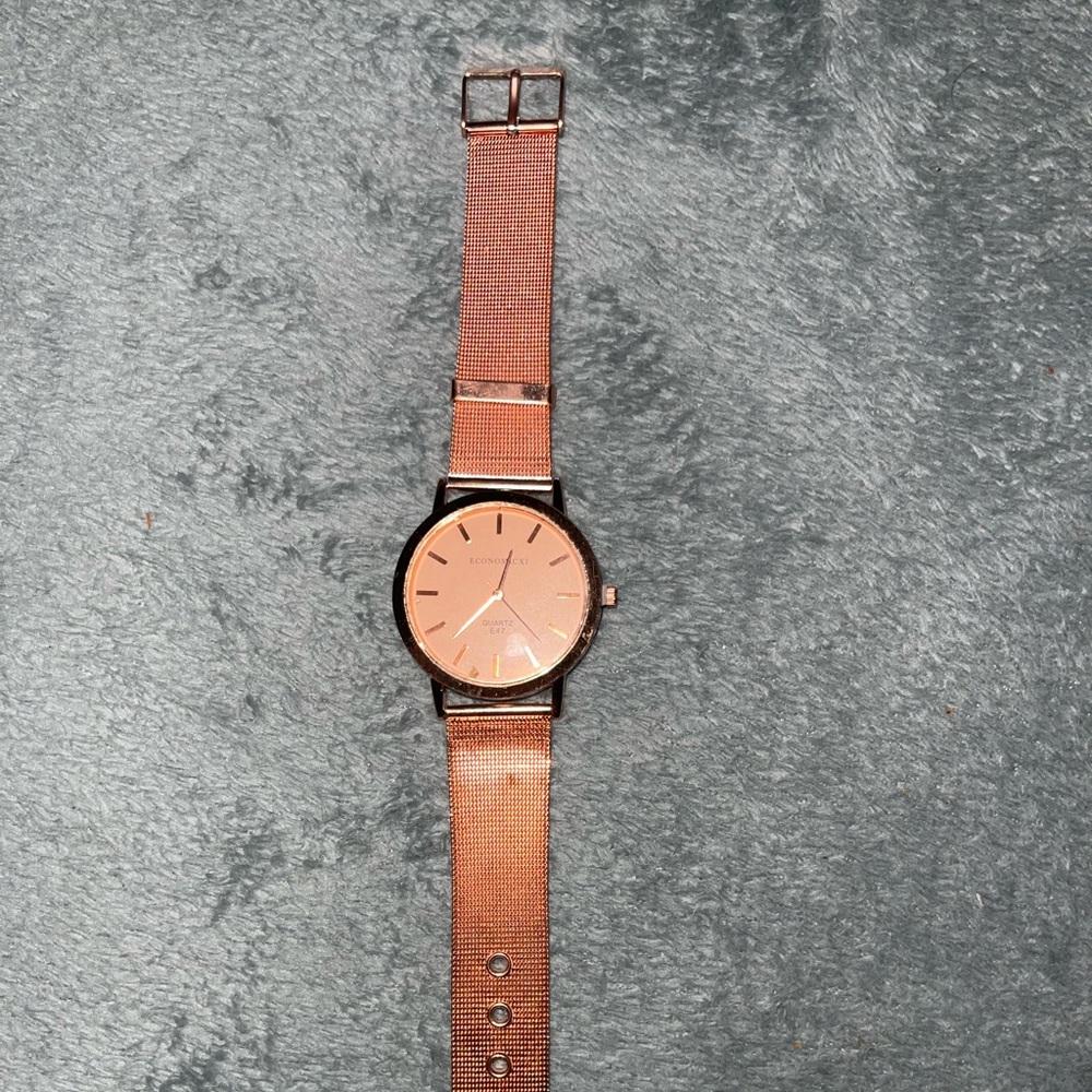 Rose gold watch